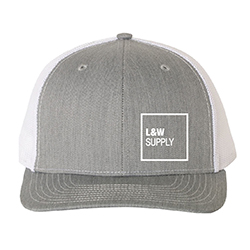 RICHARDSON HEATHER GRAY/WHITE MESH BACK CAP