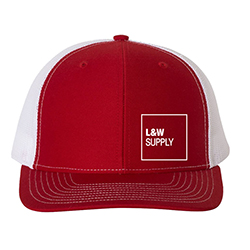 RICHARDSON RED/WHITE MESH BACK CAP